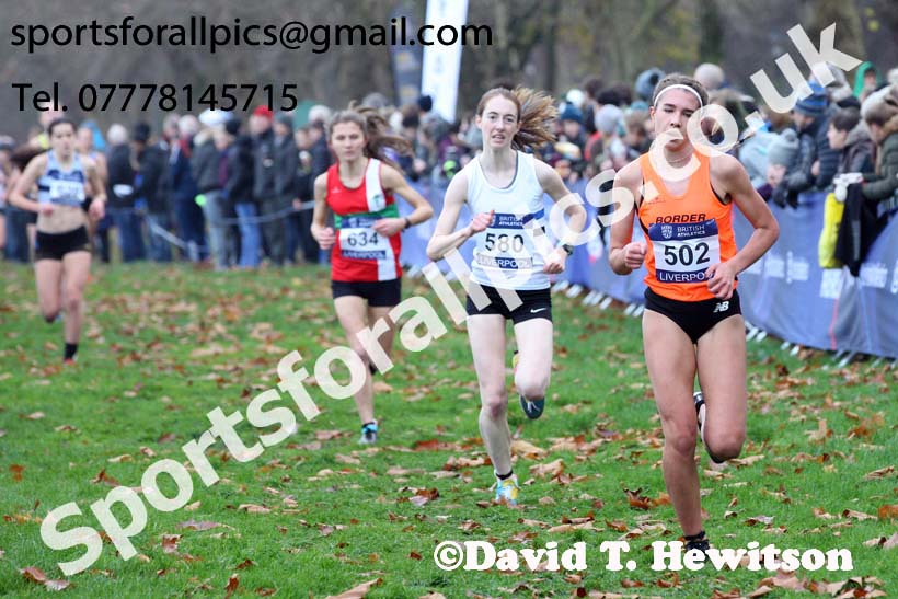 Womens under-17s and junior British Athletics Liverpool Cross Challenge, Sefton Park, Liverpool. Photo:  David T. Hewitson/Sports for All Pics
